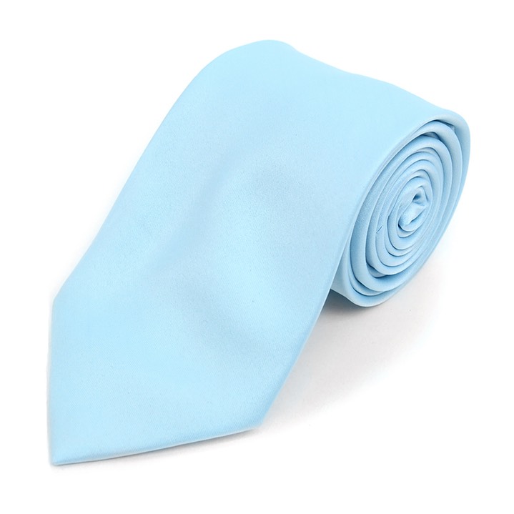 SY-BLS-3301-01-Baby Blue-BoysSolidColorPolyTies-Retail$7.32