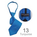 SY-BSZ-1000-13-Turquoise-PolyesterBoy'sSatinSolidZipperTies-Retail$9.98