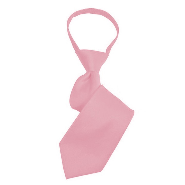 SY-BSZ-1000-23-Pink-PolyesterBoy'sSatinSolidZipperTies-Retail$9.98