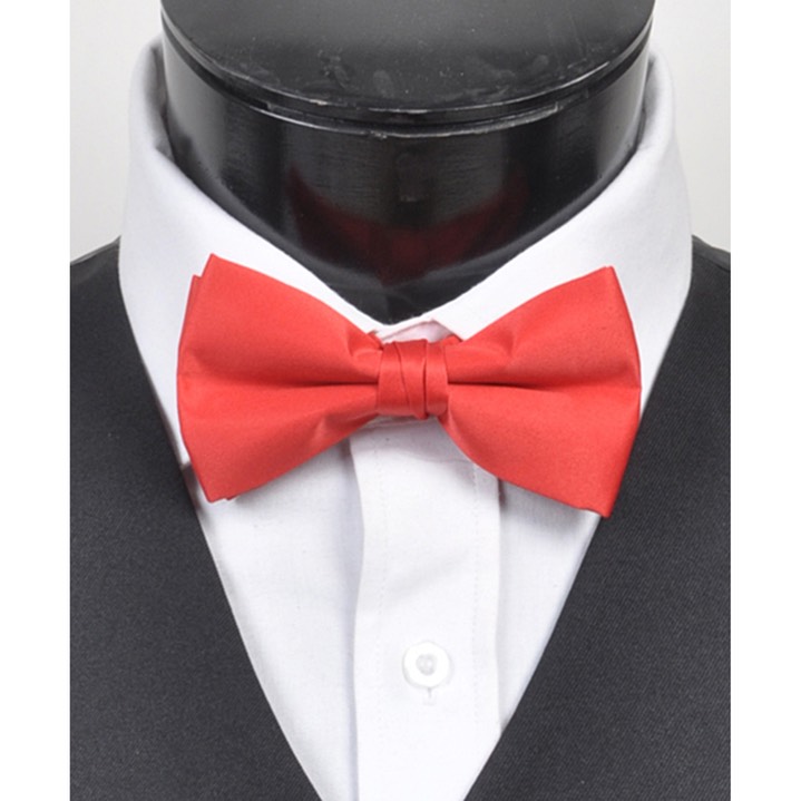 SY-BT-13022-Red-Men'sBowTies2.5'PolySatinBanded-Retail$5.82