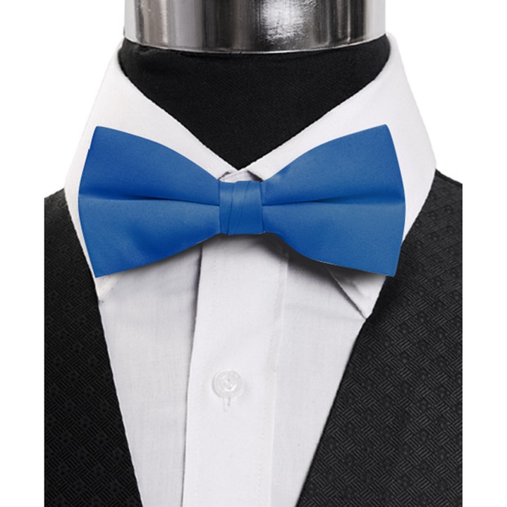 SY-BTC-17044-Cobalt-Men's2.5'PolySatinBandedClipOnBowTies-Retail$5.82