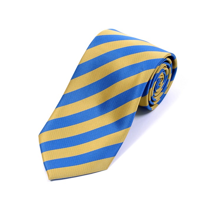 SY-PWC-240-03-Blue&Gold-MicrofiberPolyWovenCollegeTie-Retail$9.65