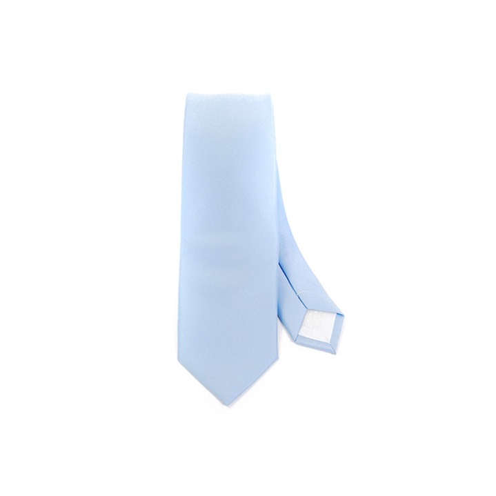 SY-2501-sbl11-SPST-SkyBlue-PolySolidSlimTie-57X2.75-Retail$7.48