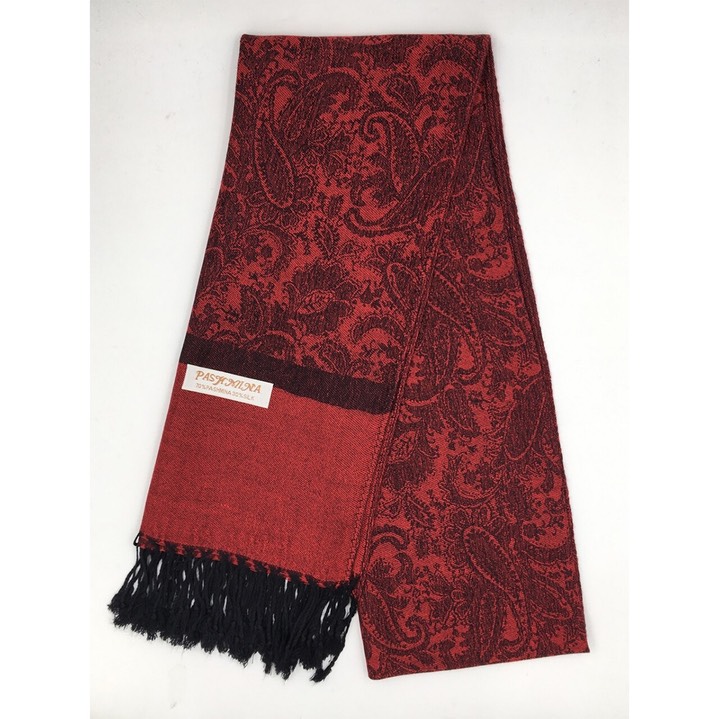 HF-TTPP-50-1-Red-Black-TwoTonePaisleyPashmina-68X27-Retail$9.65