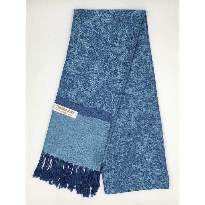 HF-TTPP-50-12-Sea-Blue-TwoTonePaisleyPashmina-68X27-Retail$9.65