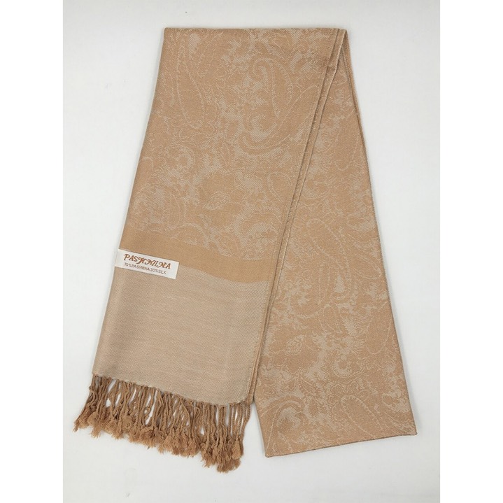 HF-TTPP-50-24-Champagne-TwoTonePaisleyPashmina-68X27-Retail$9.65