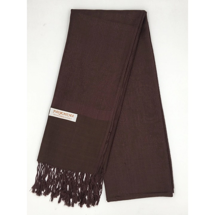 HF-TTPP-50-30-Mocha-Brown-TwoTonePaisleyPashmina-68X27-Retail$9.65