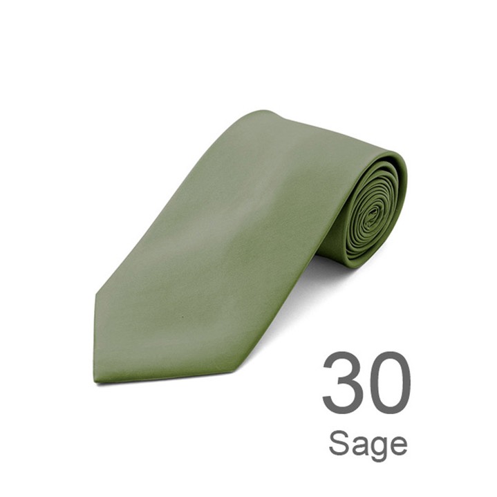 SY-ACSY-30-SPT-Sage-SolidPolyesterTie-57X3.25-Retail$7.48