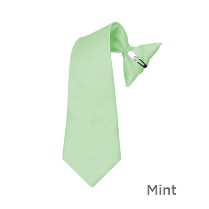 SY-BSC-33027-Mint-Boy'sPolyesterClipOnSolidTie-8in,11in,17in-Retail$8.32