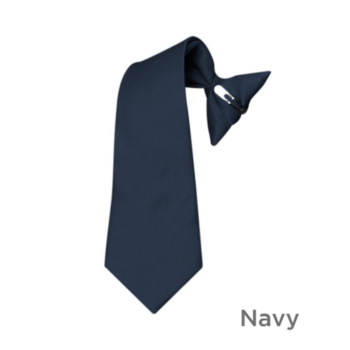 SY-BSC-33038-Navy-Boy'sPolyesterClipOnSolidTie-8in,11in,17in-Retail$8.32