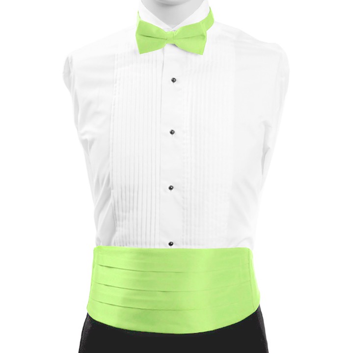 SY-CBBT-130122-Lime-Boy'sPolySatinBowTieandCummerbundSet-Retail$14.98