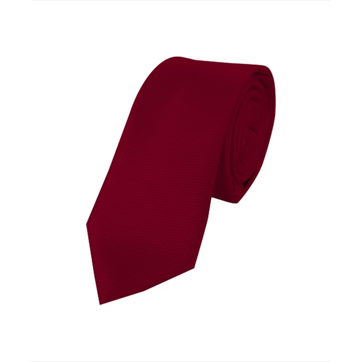 SY-MPWS6308-05-Burgundy-MenMicroFiberPolyWovenSlimTieMicroDot-Retail$9.15