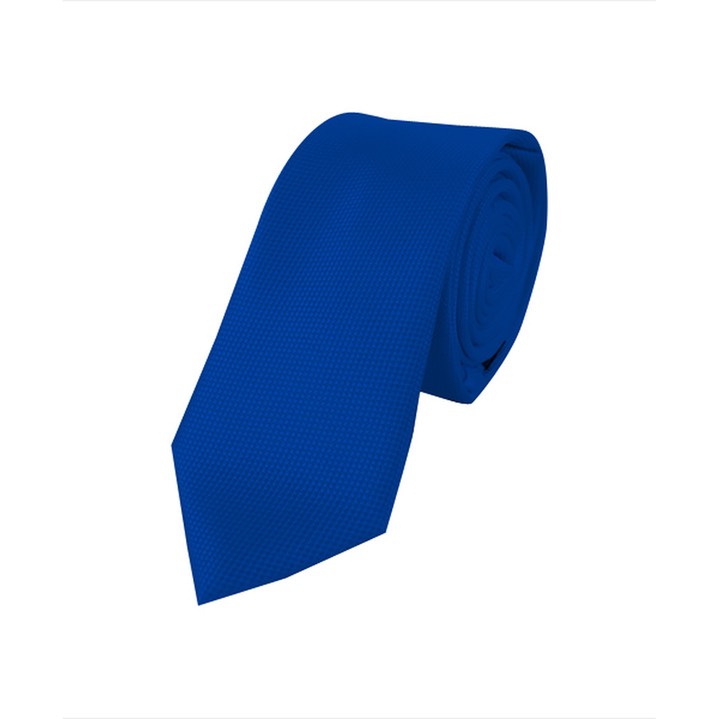 SY-MPWS6308-07-Cobalt Blue-MenMicroFiberPolyWovenSlimTieMicroDot-Retail$9.15