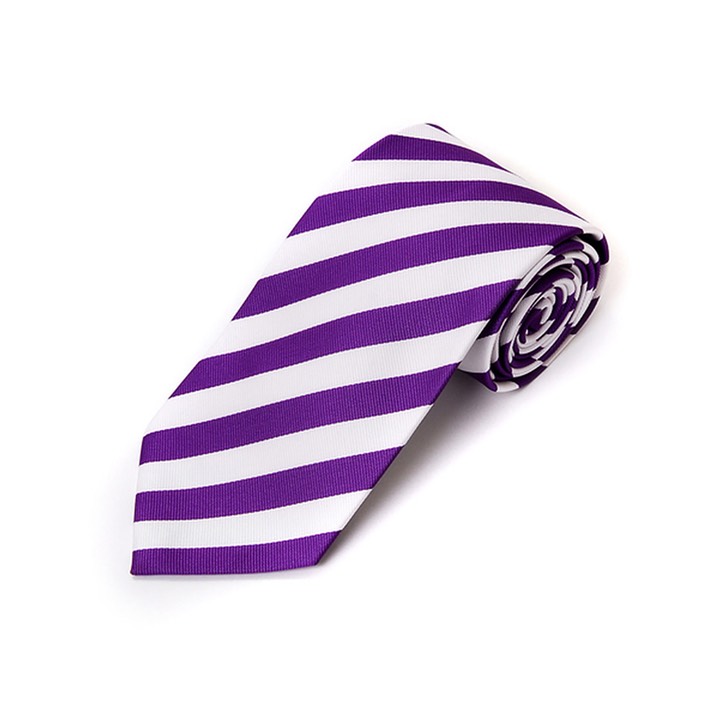 SY-PWC-240-17-Purple&White-MicrofiberPolyWovenCollegeTie-Retail$9.65