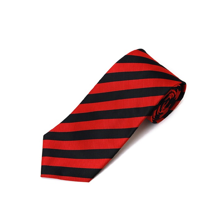 SY-PWC-240-18-Red&Black-MicrofiberPolyWovenCollegeTie-Retail$9.65